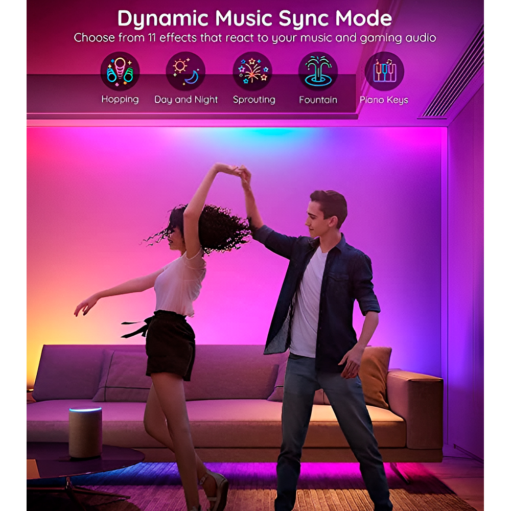 Fita de LED Govee RGBIC Basic Wi-Fi, Bluetooth 10M Alexa