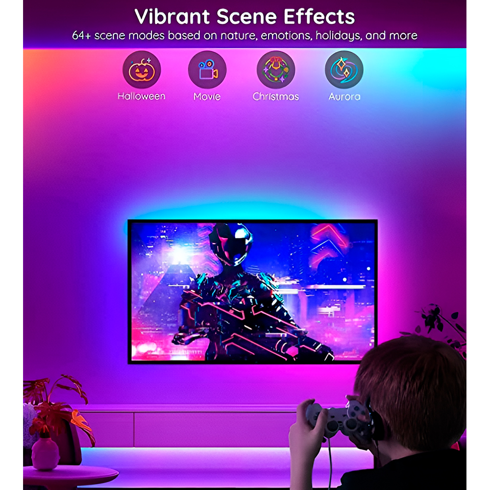 Fita de LED Govee RGBIC Basic Wi-Fi, Bluetooth 10M Alexa