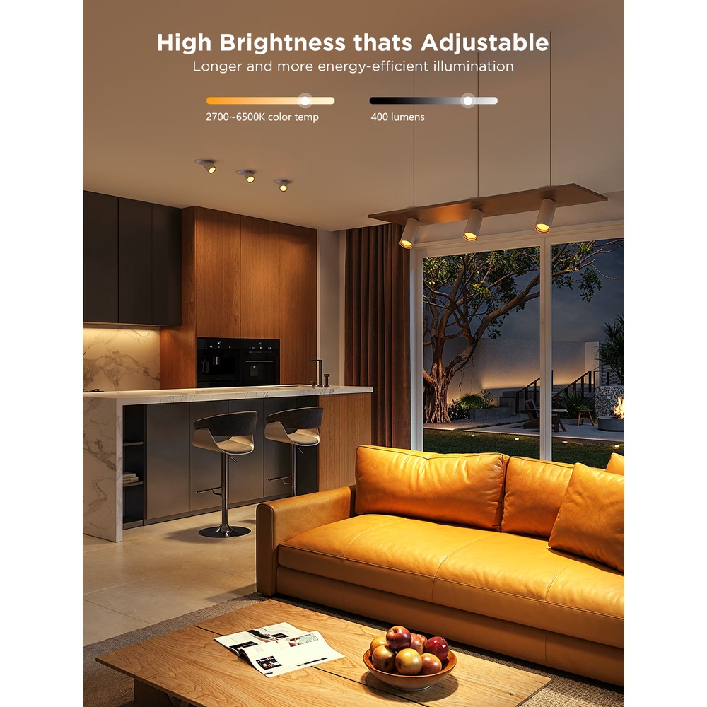 Lâmpada Inteligente Govee RGBWW Wi‑Fi Bluetooth 2 Unid