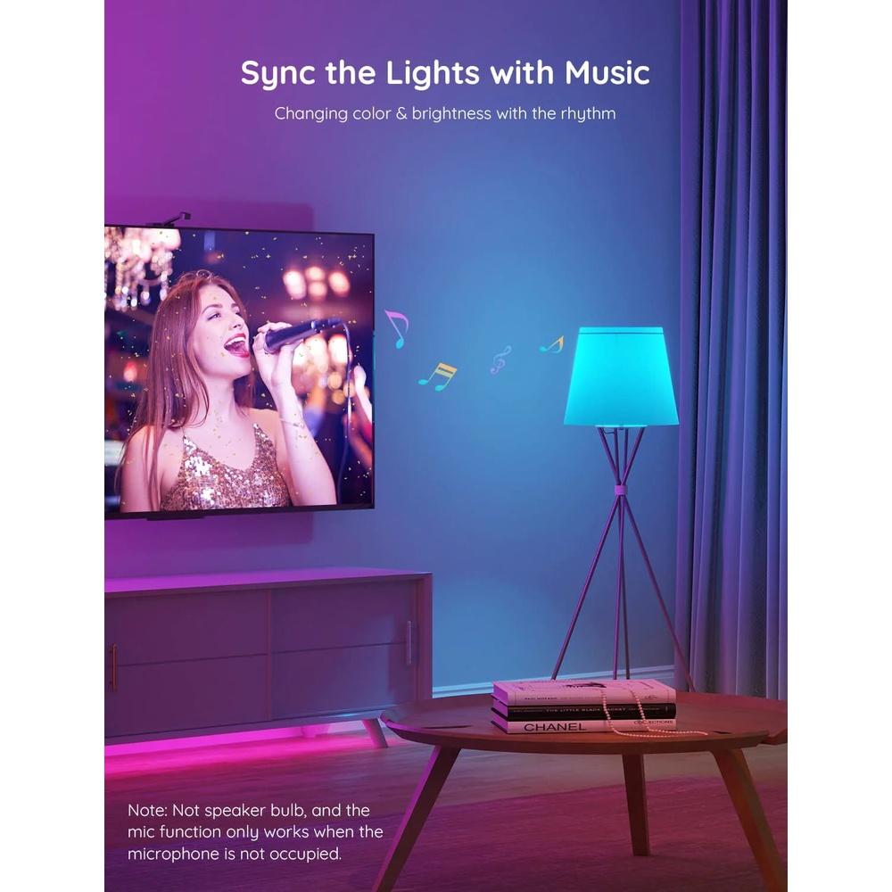 Lâmpada Inteligente Govee RGBWW 1200lm WiFi Alexa Google