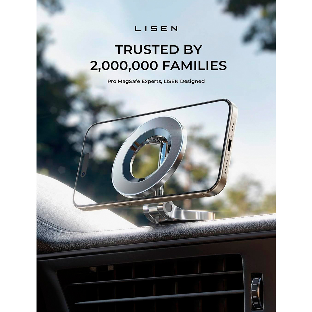 Suporte Magnético Celular Lisen MagSafe 360 Painel Carro