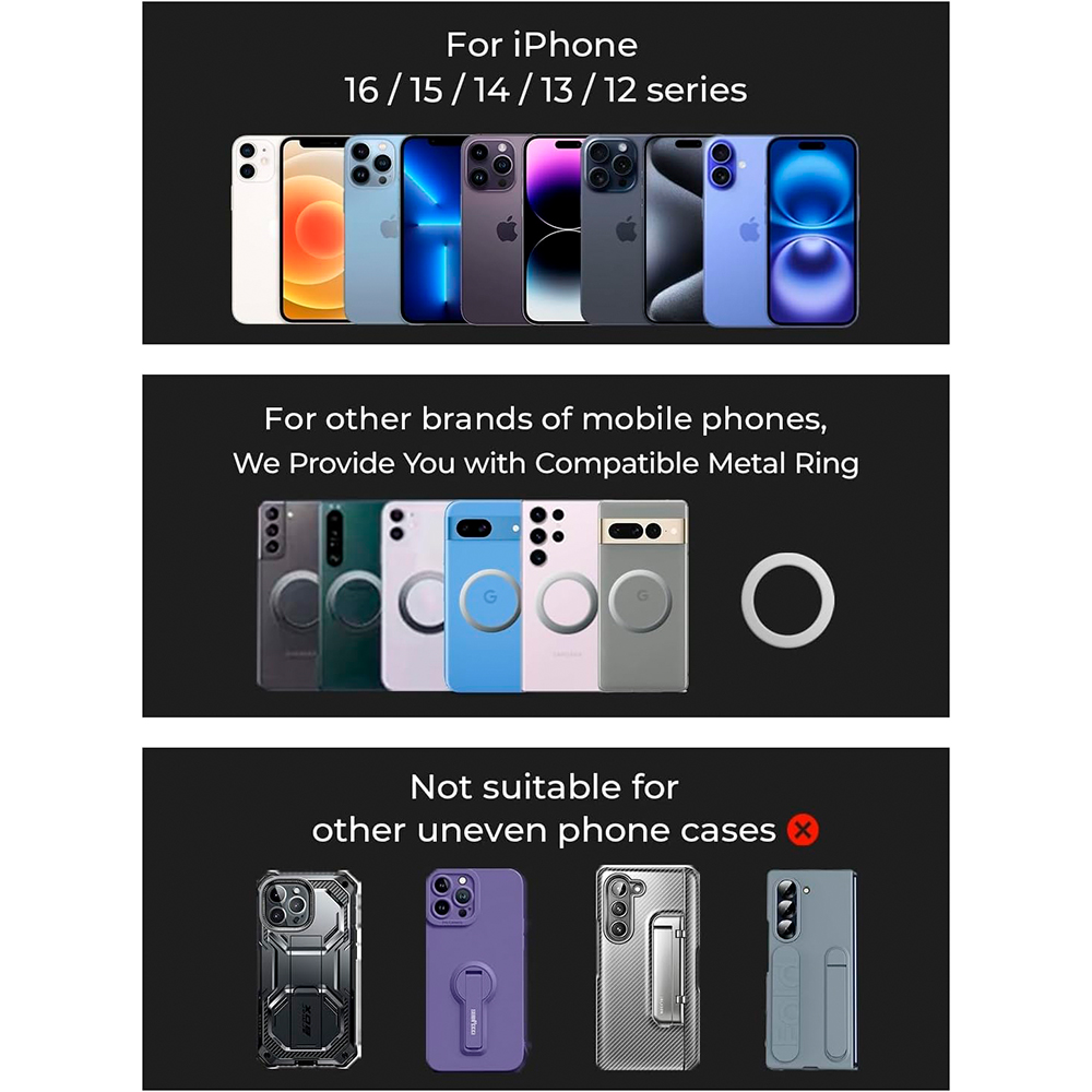 Suporte Magnético Celular Lisen MagSafe 360 Painel Carro