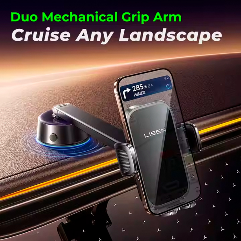 Suporte Telefone Lisen Ventosa Vácuo Carro Painel 360°