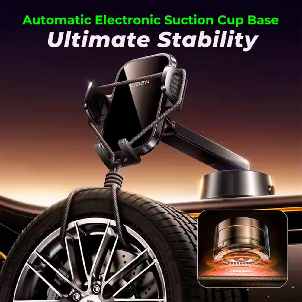 Suporte Telefone Lisen Ventosa Vácuo Carro Painel 360°