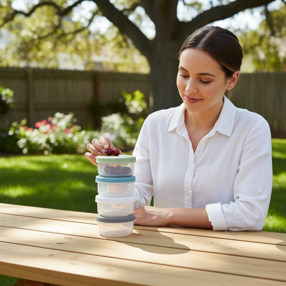 Kit 4 Potes De Condimentos Life Para Tempero e Ervas