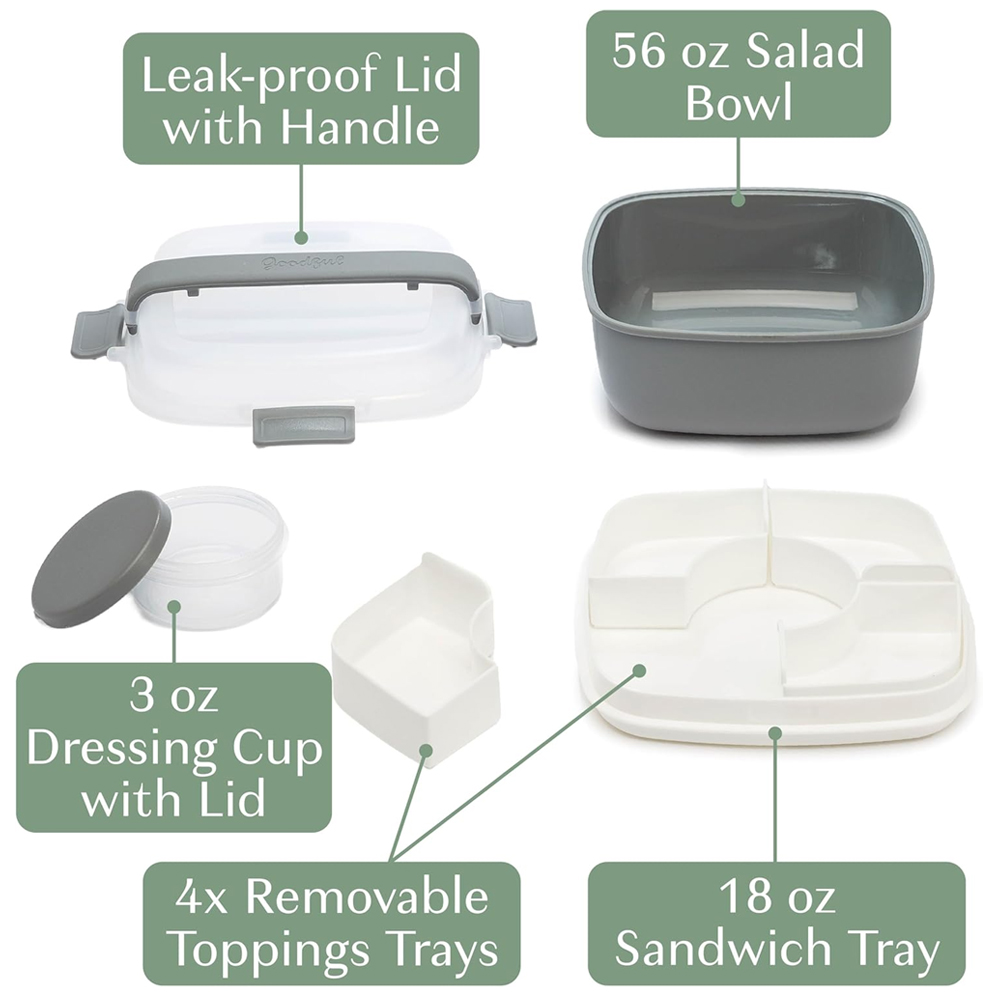 Recipiente Lancheira Bento Life Compartimento Removíveis