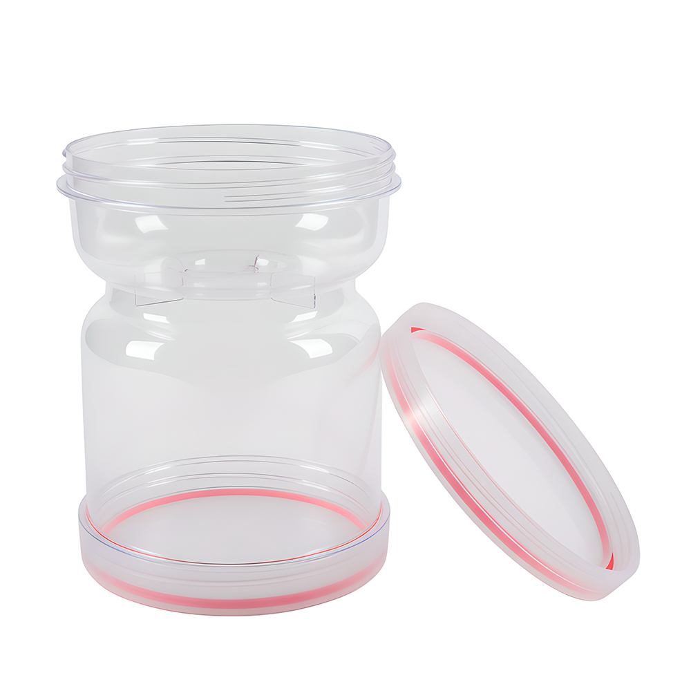 Pote De Conserva Life Ampulheta Vidro Divisor pra Pepino