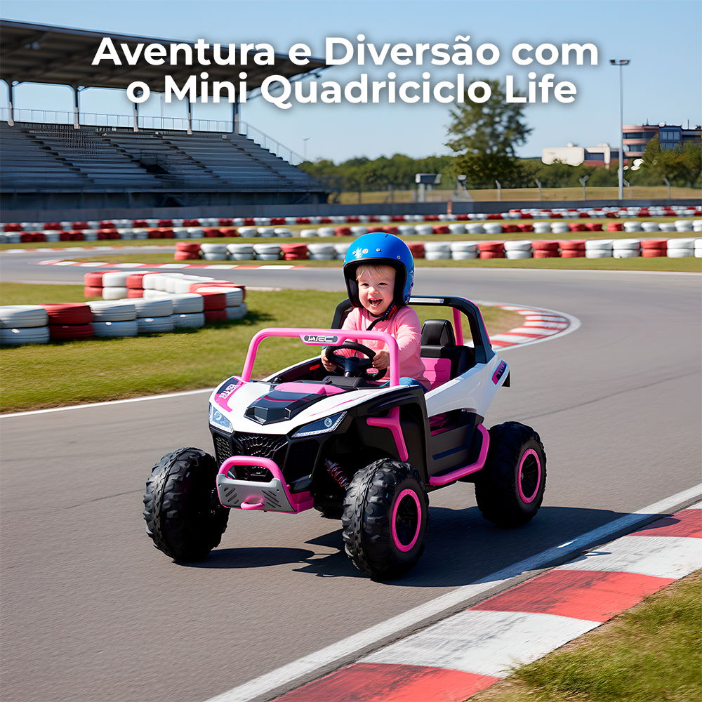 Quadriciclo Life 12V Infantil com Controle e Bateria 7AH