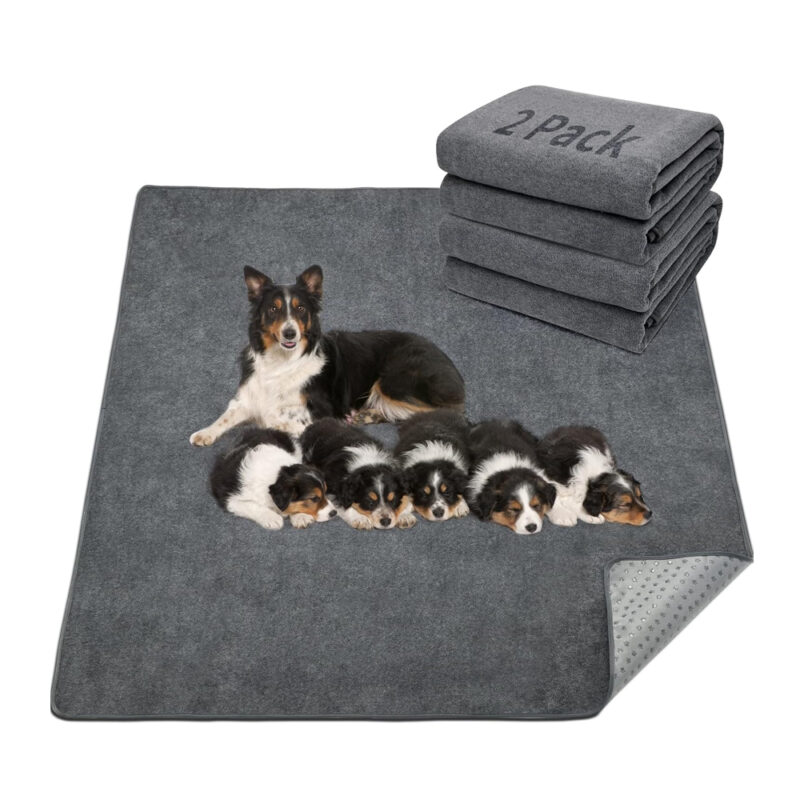 Tapete Higiênico Lavável p/Cães Loobani 90x120cm Cinza