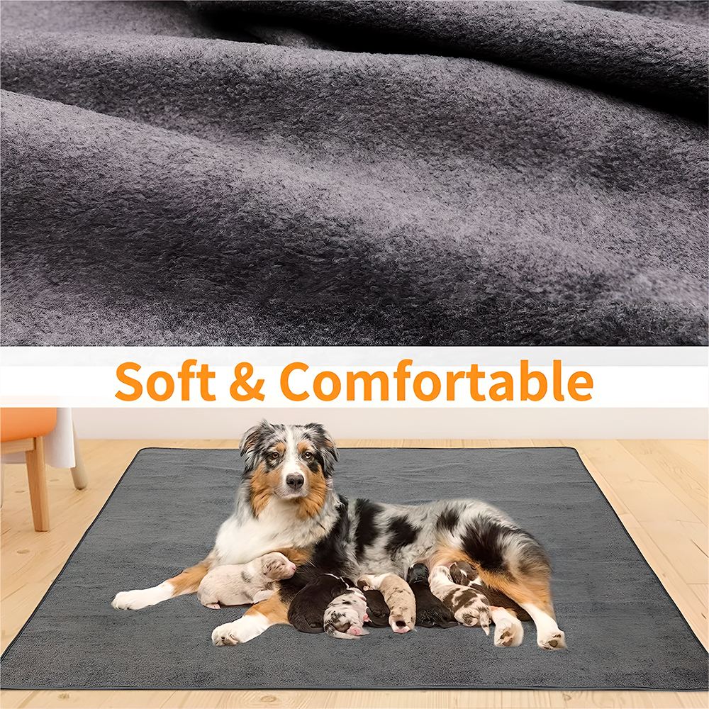 Tapete Higiênico Lavável p/Cães Loobani 90x120cm Cinza