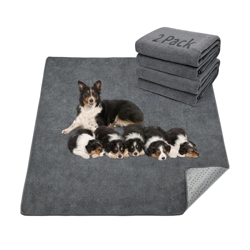 Tapete Higiênico Lavável p/Cães Loobani 122x122cm Cinza