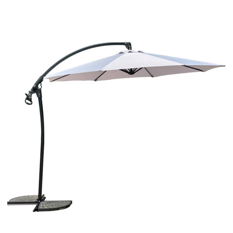 Guarda Sol Ombrelone Ruixin Suspenso 3M UV 50+ Piscina