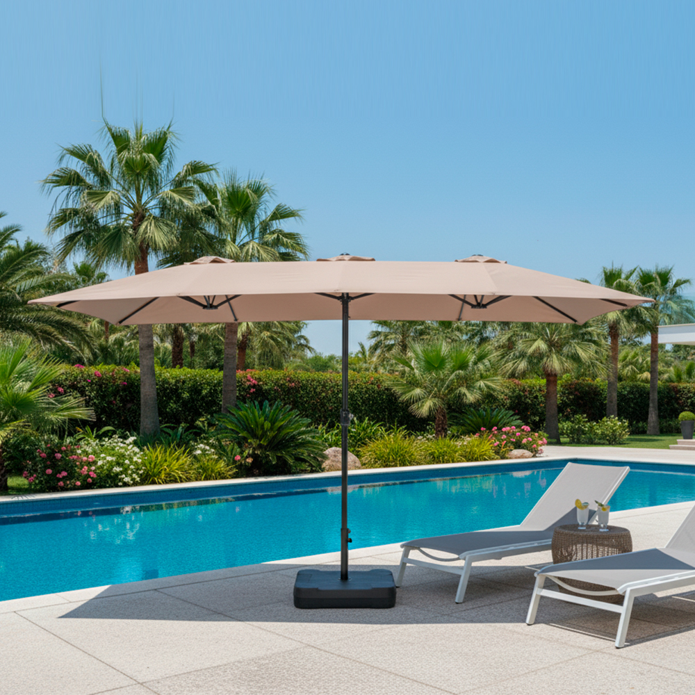 Guarda-sol Ombrelone Ruixin Base Incluída Pátio Jardim