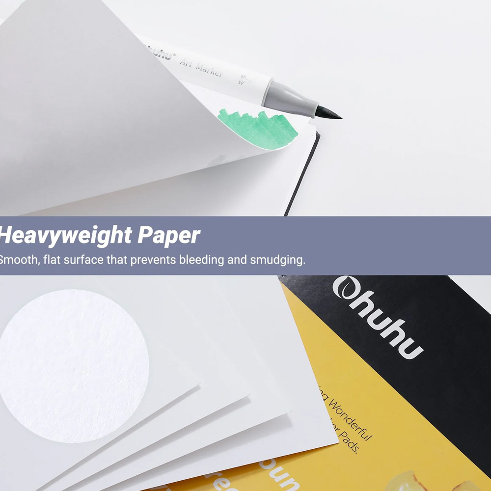 Bloco Caderno Ohuhu Sketchbook Arte Desenho 120 Páginas