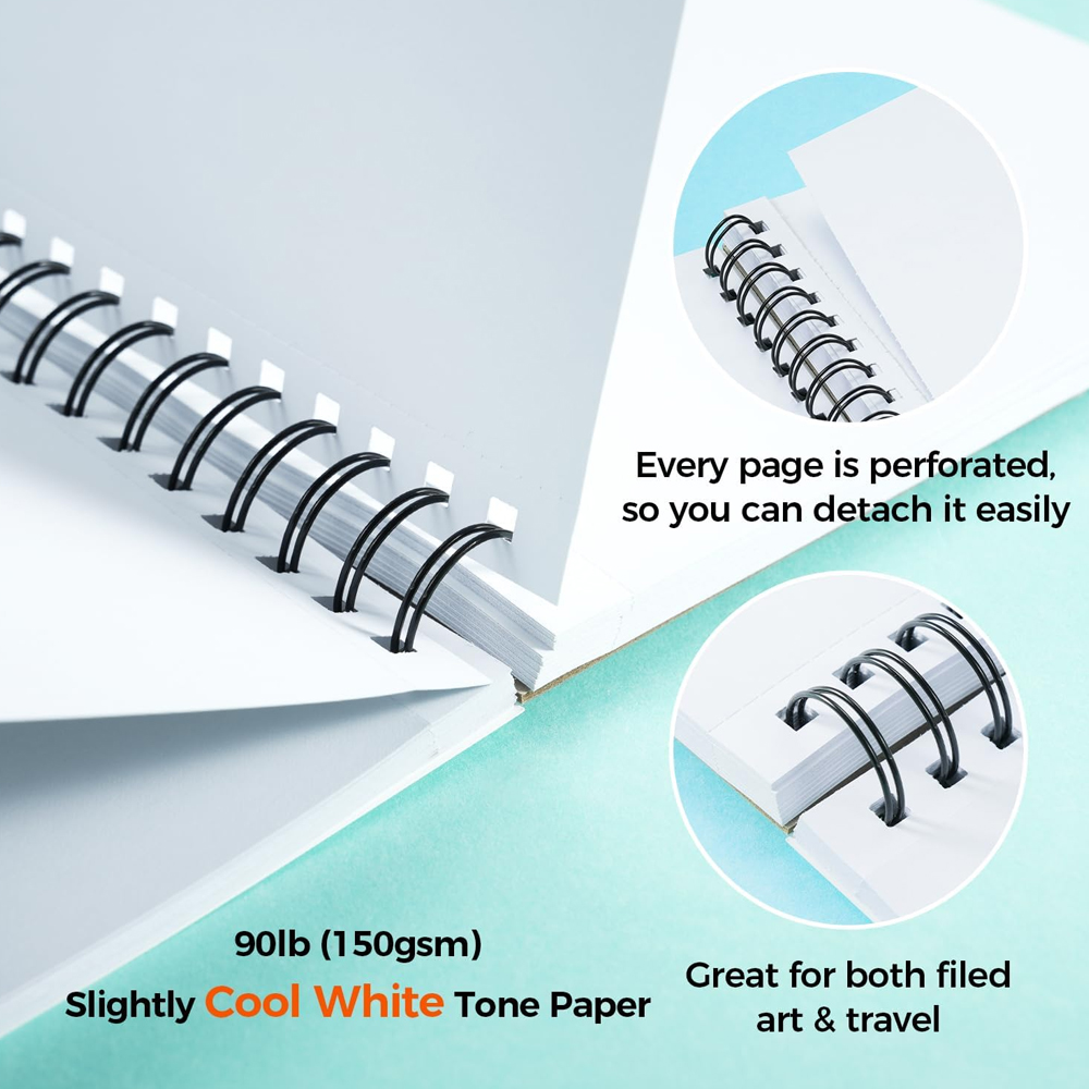 Bloco Desenho Esboço Ohuhu Dupla Face 150g Antivazamento