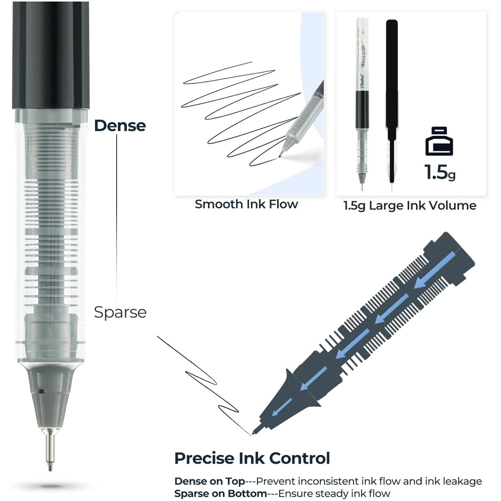 Canetas Desenho Ohuhu Kohala 9 peças Ponta fina líquida