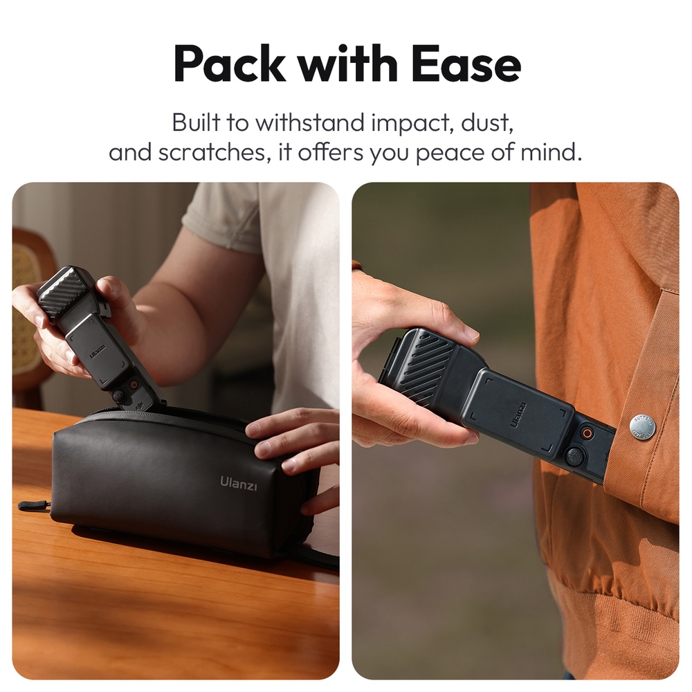 Protetor Lente Tela Gimbal Ulanzi pra Dji Pocket 3 Preta