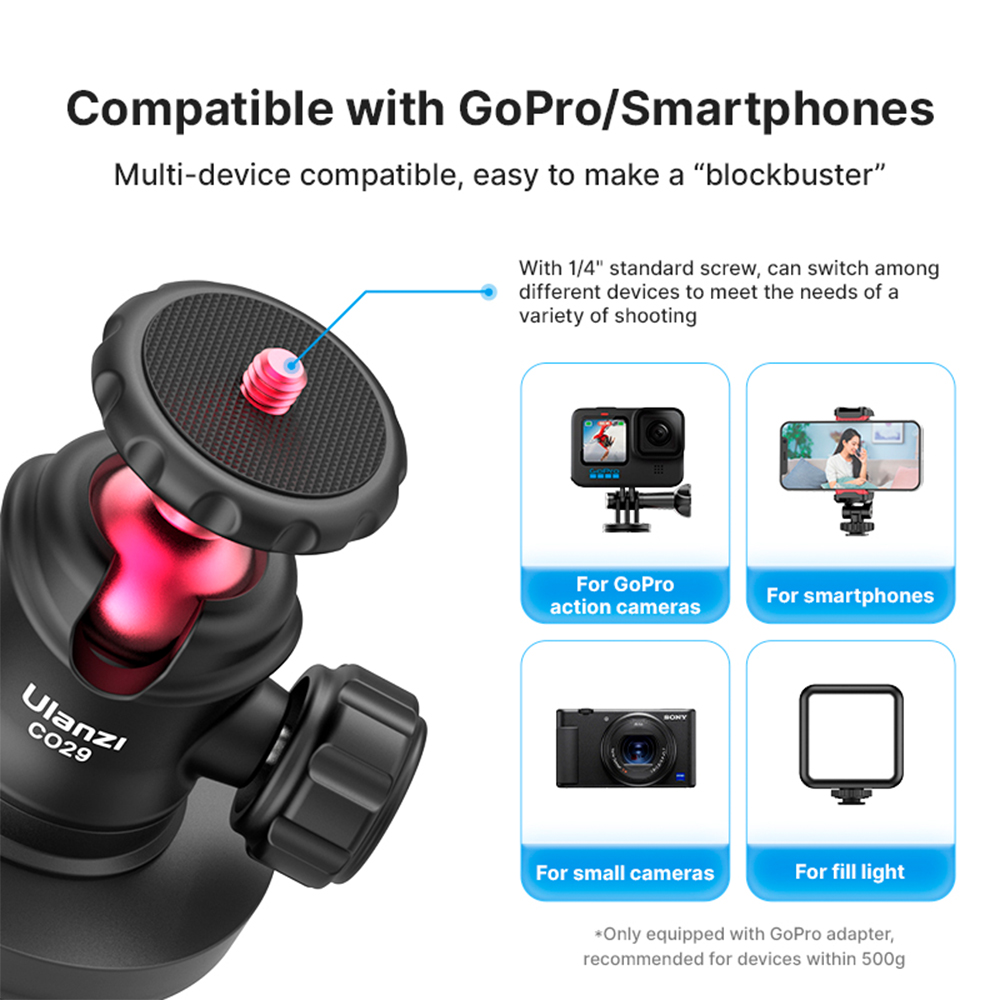 Ulanzi Suporte Magnético Para Câmera Ação GoPro Forte