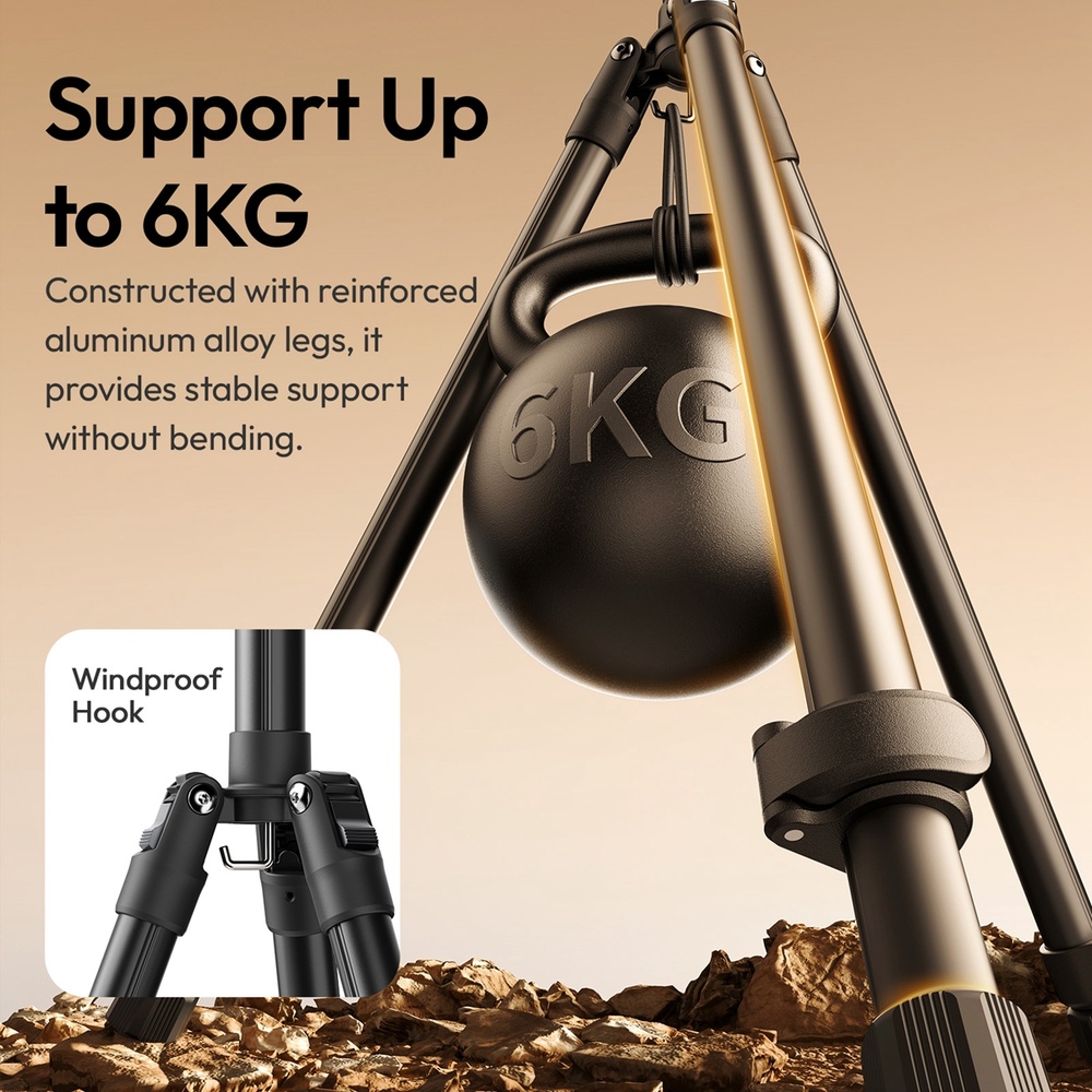 Tripé Suporte de Luz Ulanzi T097 2.7M para Estúdio Vídeo