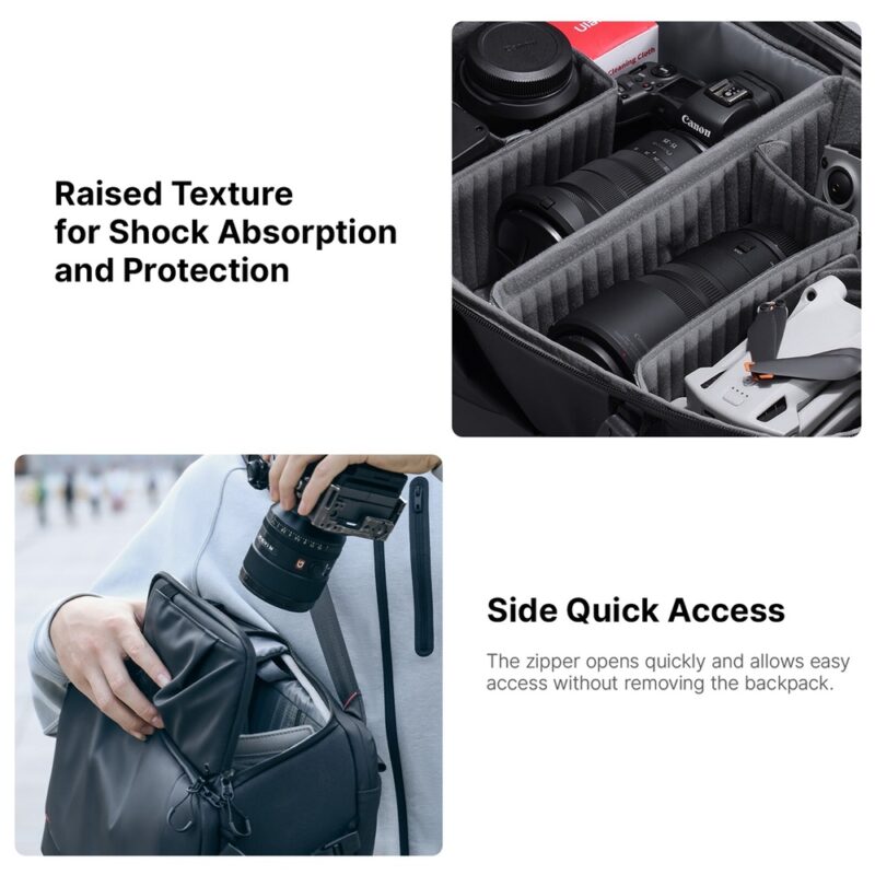 Mochila Profissional Câmera Ulanzi 22L Equipamento Foto