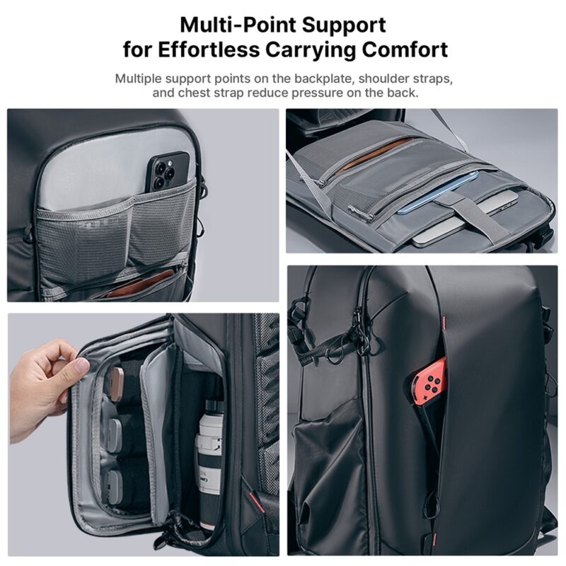 Mochila Profissional Câmera Ulanzi 22L Equipamento Foto