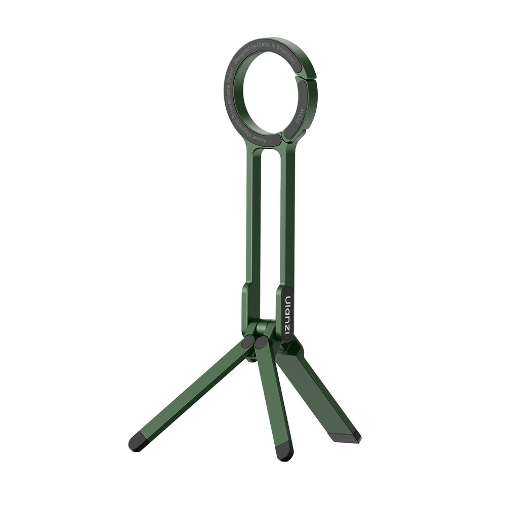 Ulanzi MA30 Tripé Celular Portátil Com Mosquetão Verde