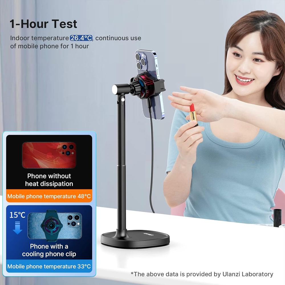 Ulanzi SK06 Cooler Celular Radiador Suporte Gamer Stream