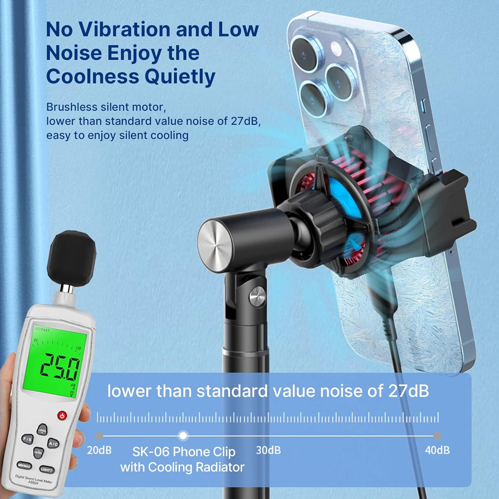 Ulanzi SK06 Cooler Celular Radiador Suporte Gamer Stream