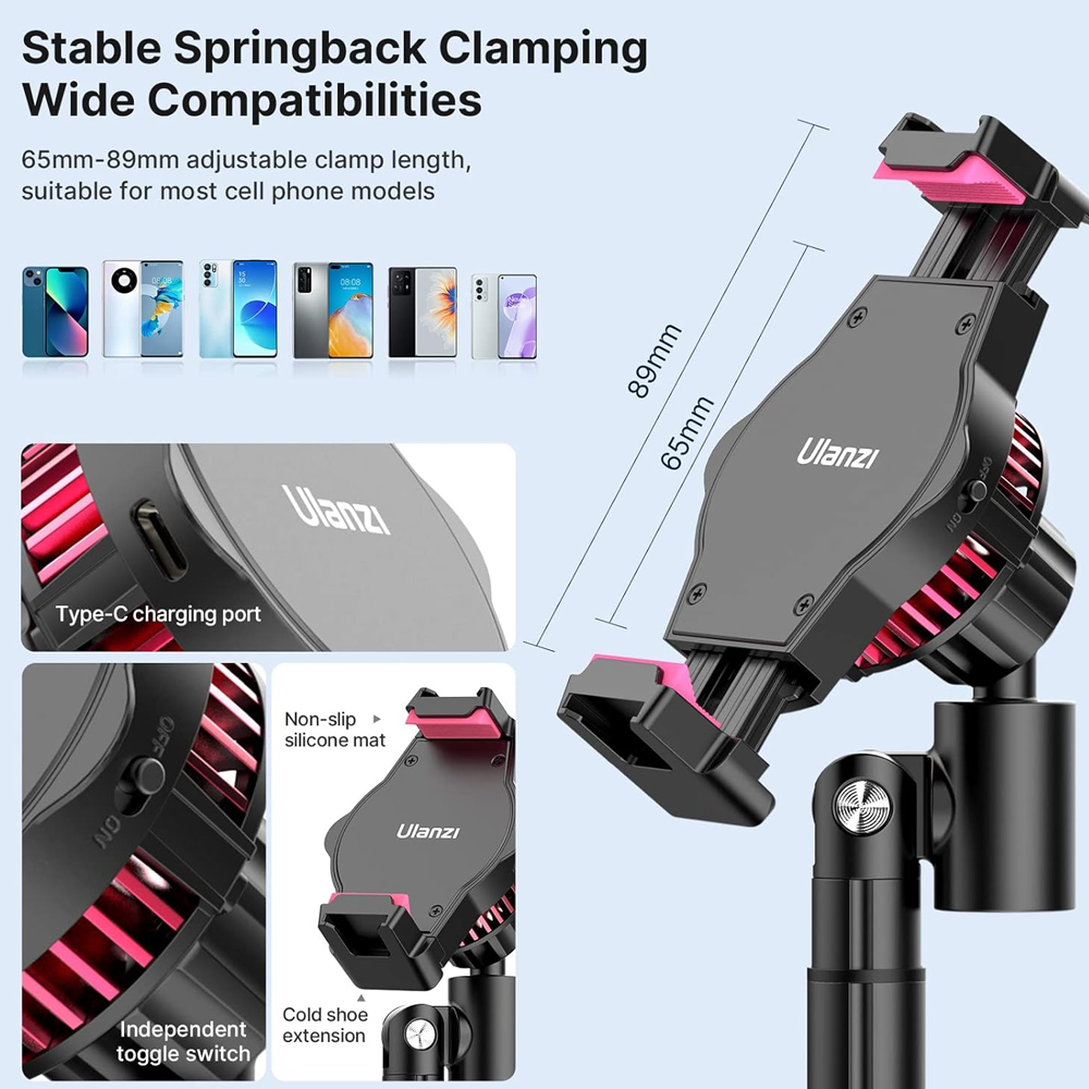 Ulanzi SK06 Cooler Celular Radiador Suporte Gamer Stream