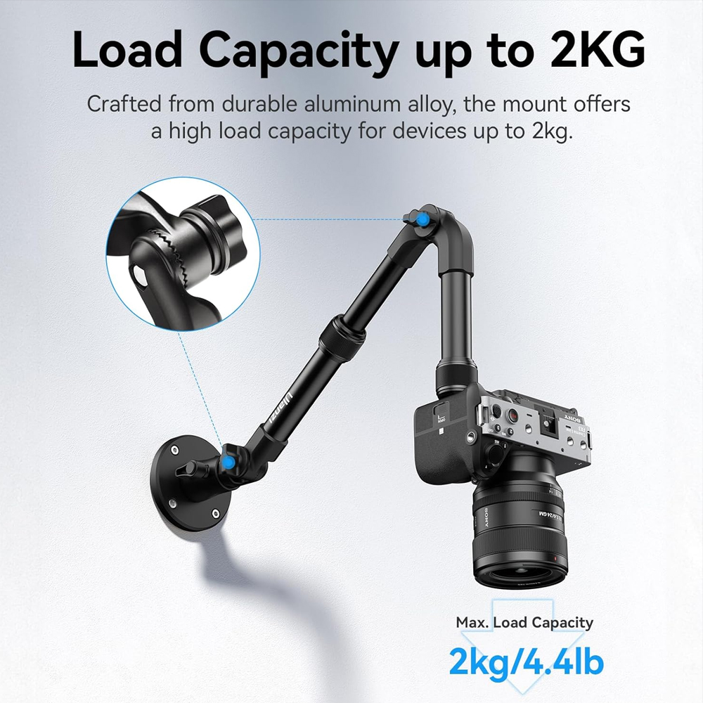 Suporte Parede Ulanzi ZJ04 Dobrável p/Celular Vlog Mesa