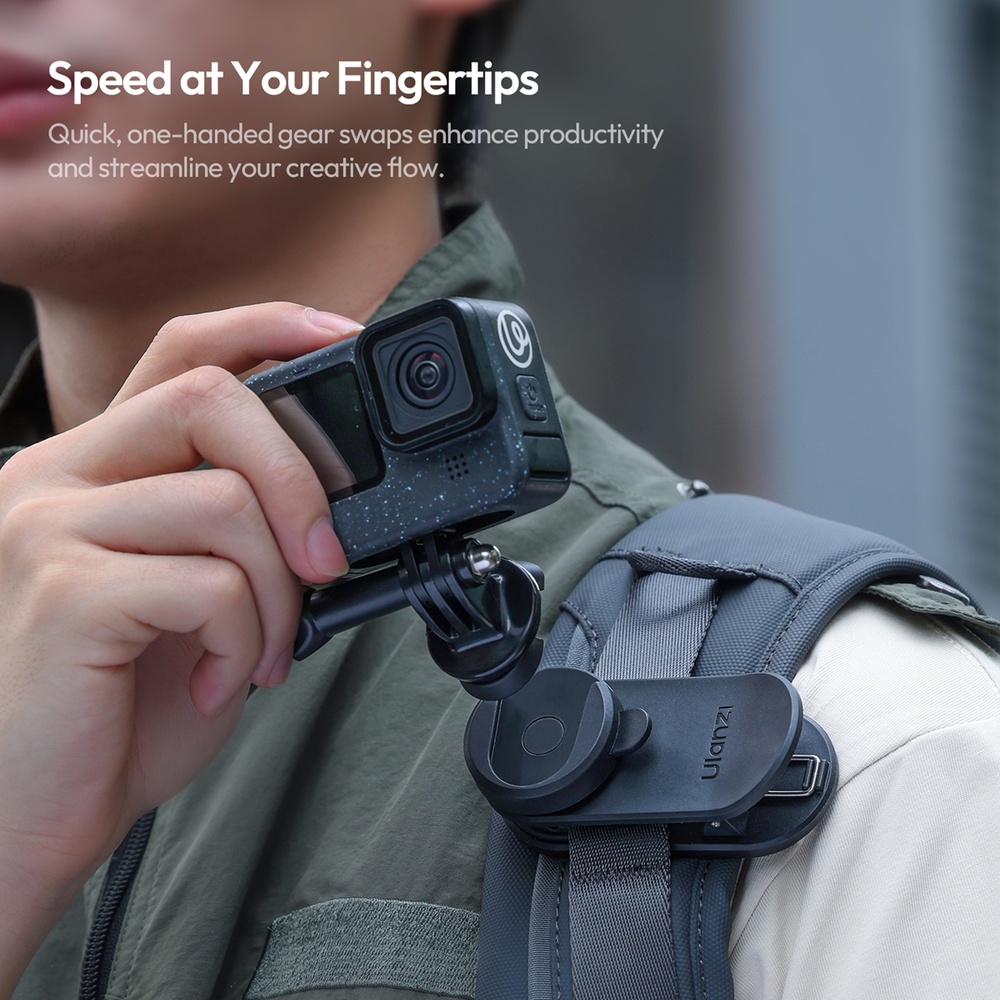 Ulanzi Ck02 Cka Clipe Mochila Engate Rápido P/ Câmera