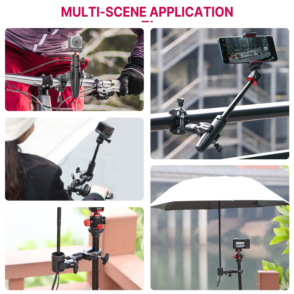 Ulanzi R096 Super Clamp Duplo Articulado Câmera Monitor