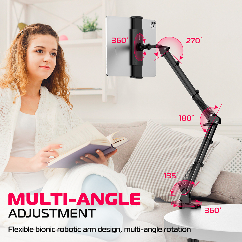 Suporte De Mesa Ulanzi T2 Microfone Celular Tablet Preto