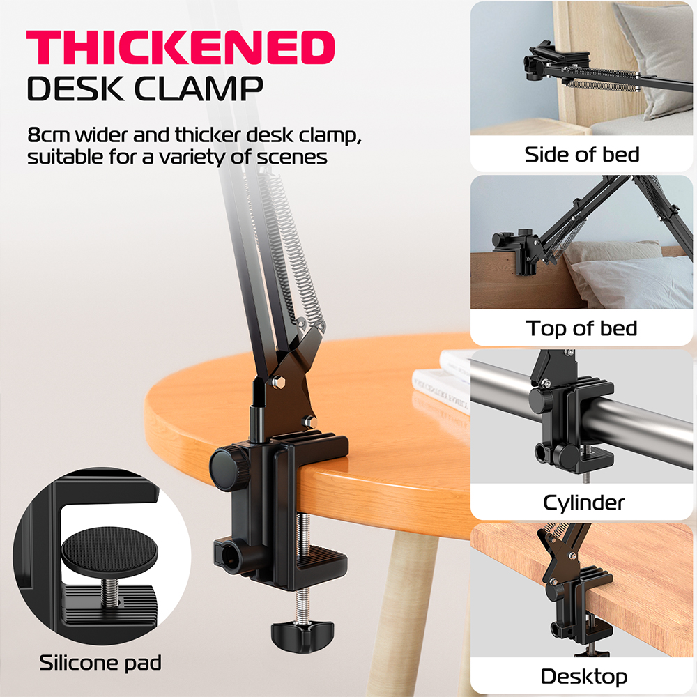 Suporte De Mesa Ulanzi T2 Microfone Celular Tablet Preto