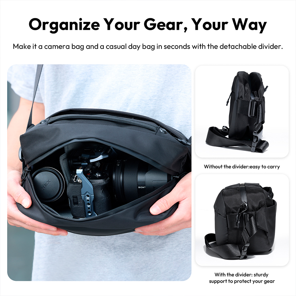 Bolsa Transversal Ulanzi Bag Viagem Câmera Eletrônicos