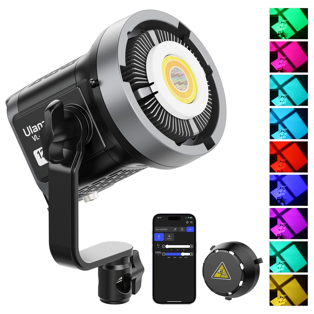 Ulanzi V120C Iluminador LED 120W Full Color V-Mount APP