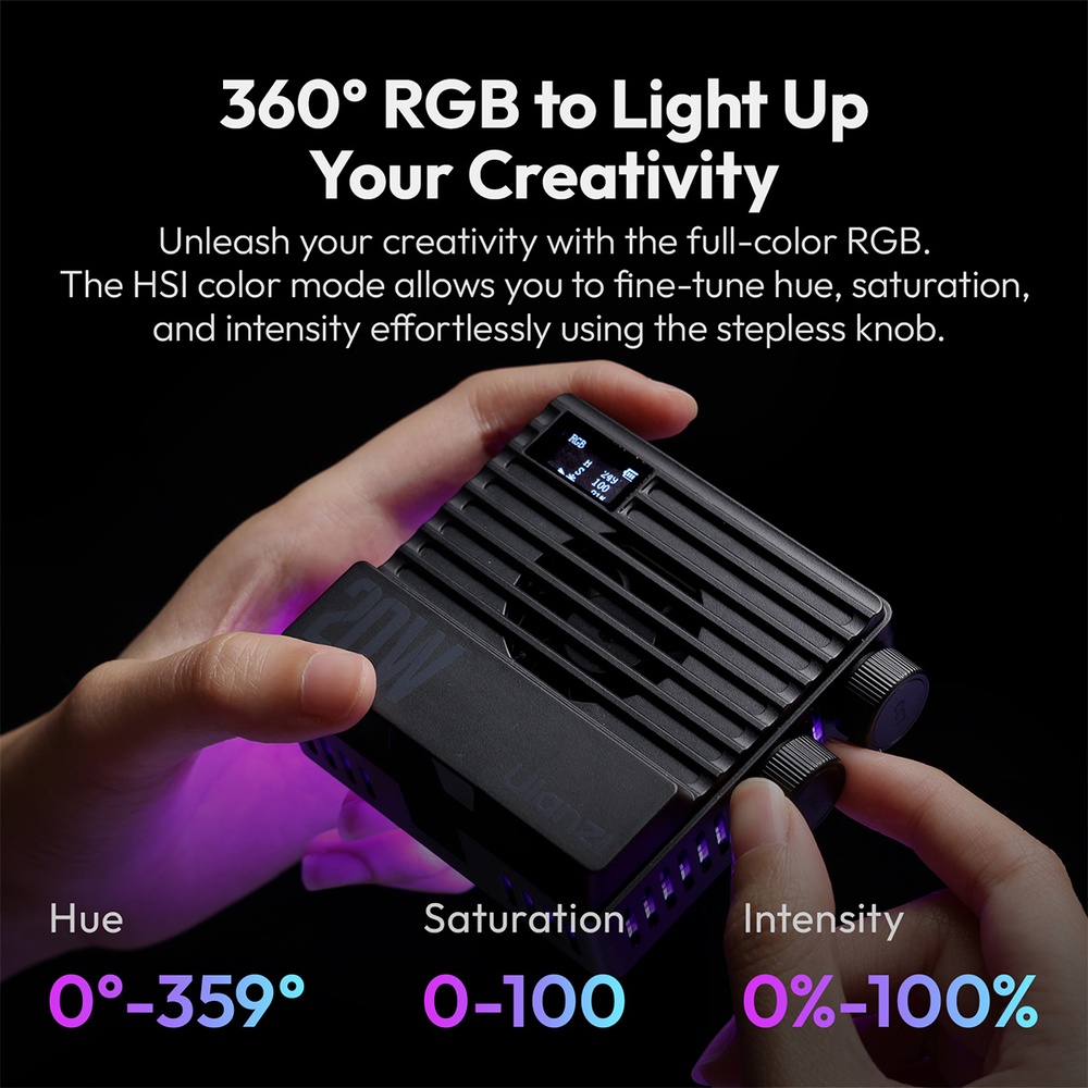 Luz Led Ulanzi LE20 Luz De Bolso RGB 20W Vídeo E Foto