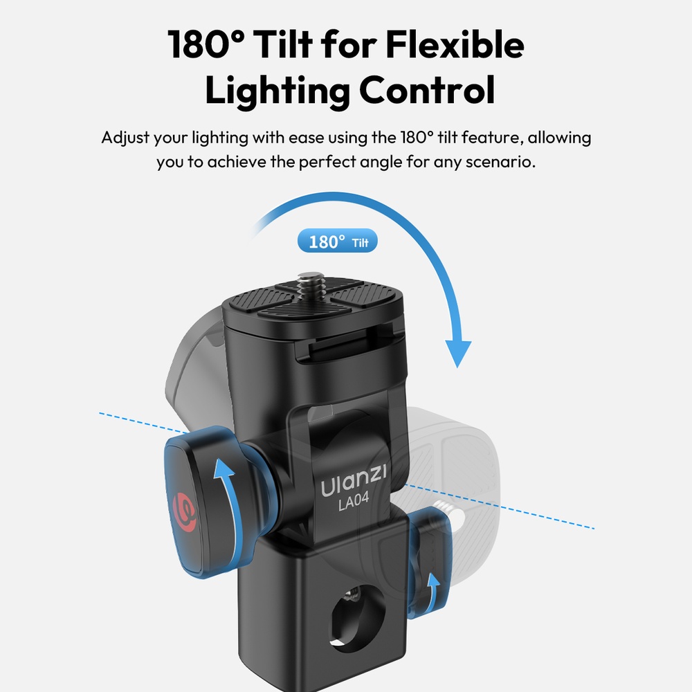 Ulanzi LA04 Adaptador Tripé Suporte Iluminação Foto