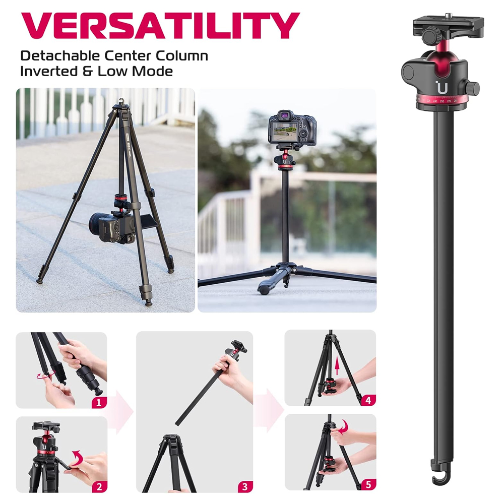 Tripé Ulanzi Ombra Viagem Câmera Celular Leve Portátil