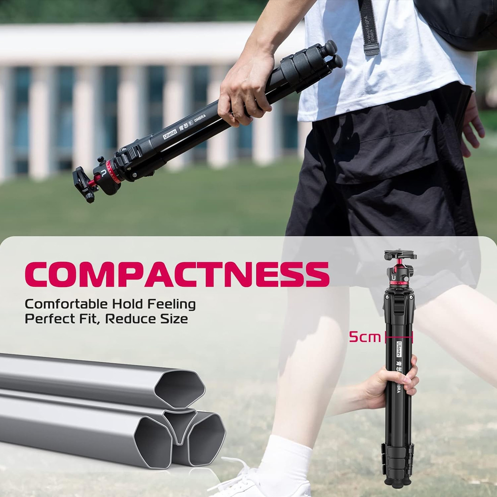 Tripé Ulanzi Ombra Viagem Câmera Celular Leve Portátil