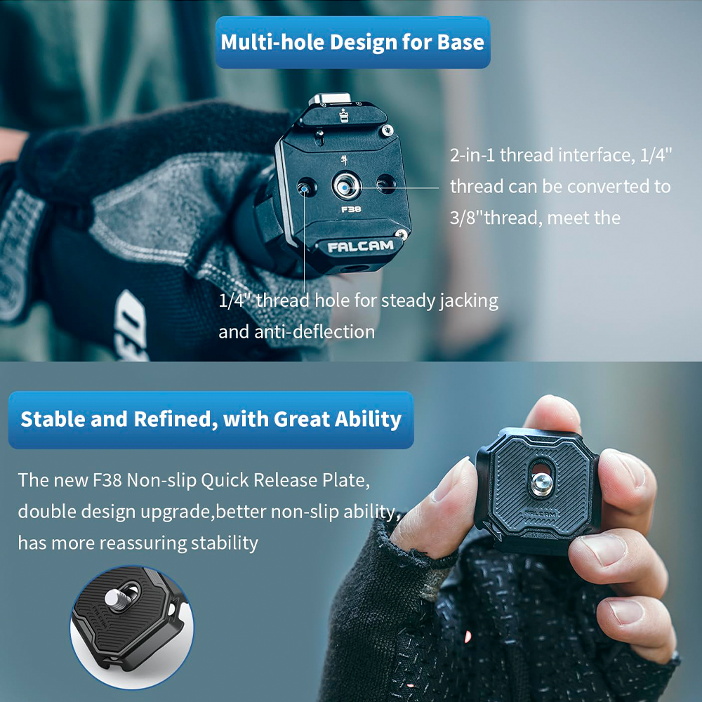 Ulanzi F38 Kit Quick Release Câmera Placa Engate Rápido