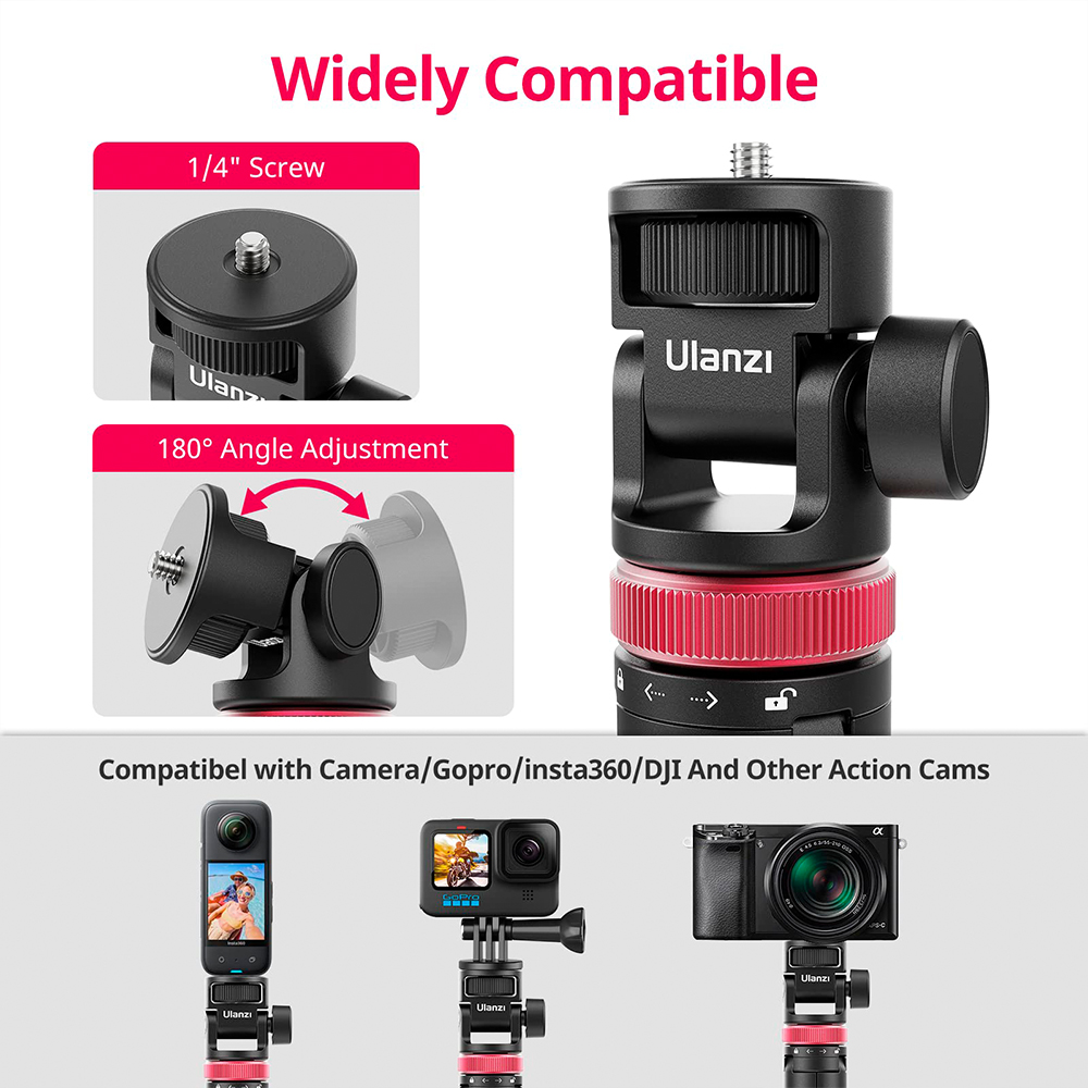 Ulanzi MT71 Tripé Selfie Extensível 150cm Câmera Celular