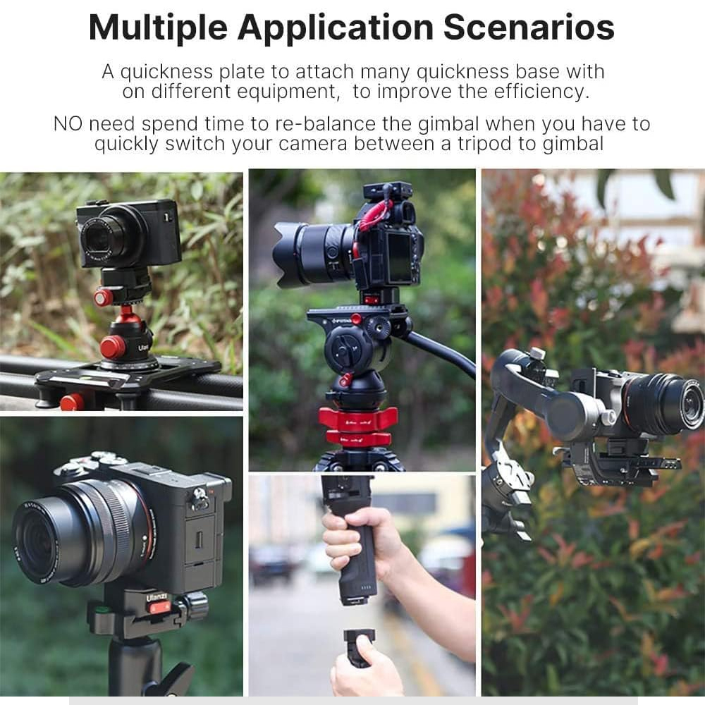 Adaptador Montagem Câmera Tripé Ulanzi ClawQuick Release