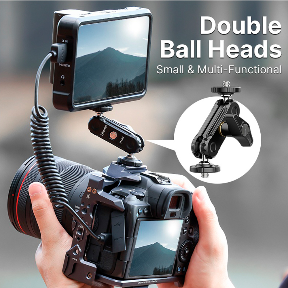 Braço Magic Ulanzi Dupla Articulação Suporte Câmera 1/4