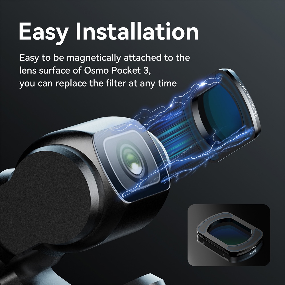 Filtro Névoa Ulanzi PK-01 para DJI Osmo Pocket 3 Vídeo