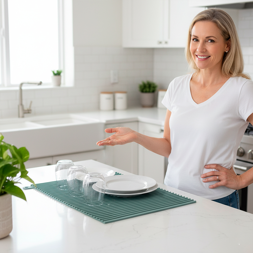 Life Tapete Escorredor Silicone CT-262 Cozinha Bancada