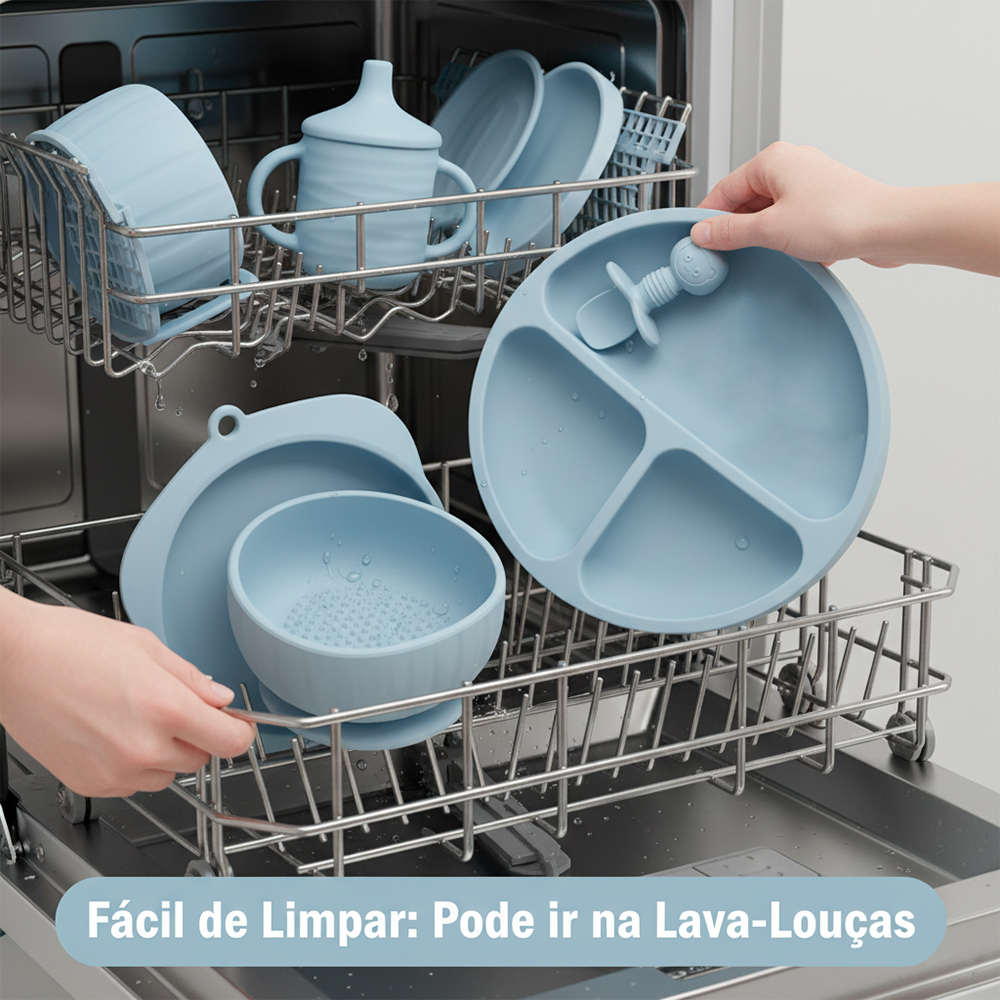 Alimentação Infantil Life Kit CR-001 Azul para Crianças