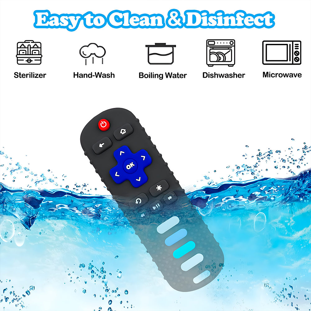 Life Mordedor Controle Remoto Bebê Silicone Preto CT-056