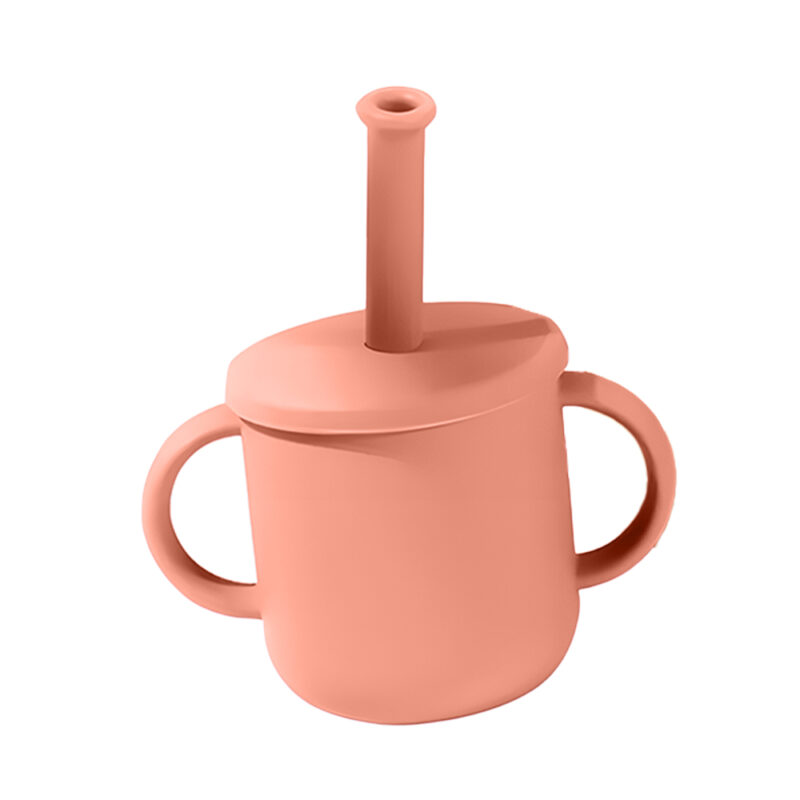 Copo Treinamento Life Com Canudo 150ml CT-126 Marrom