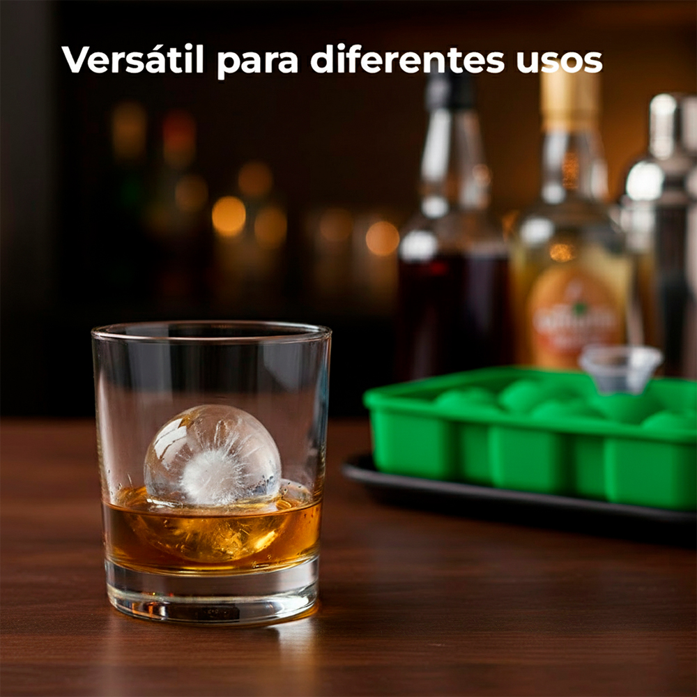 Forma De Gelo Silicone Life 6 Cavidades Verde AZ-210